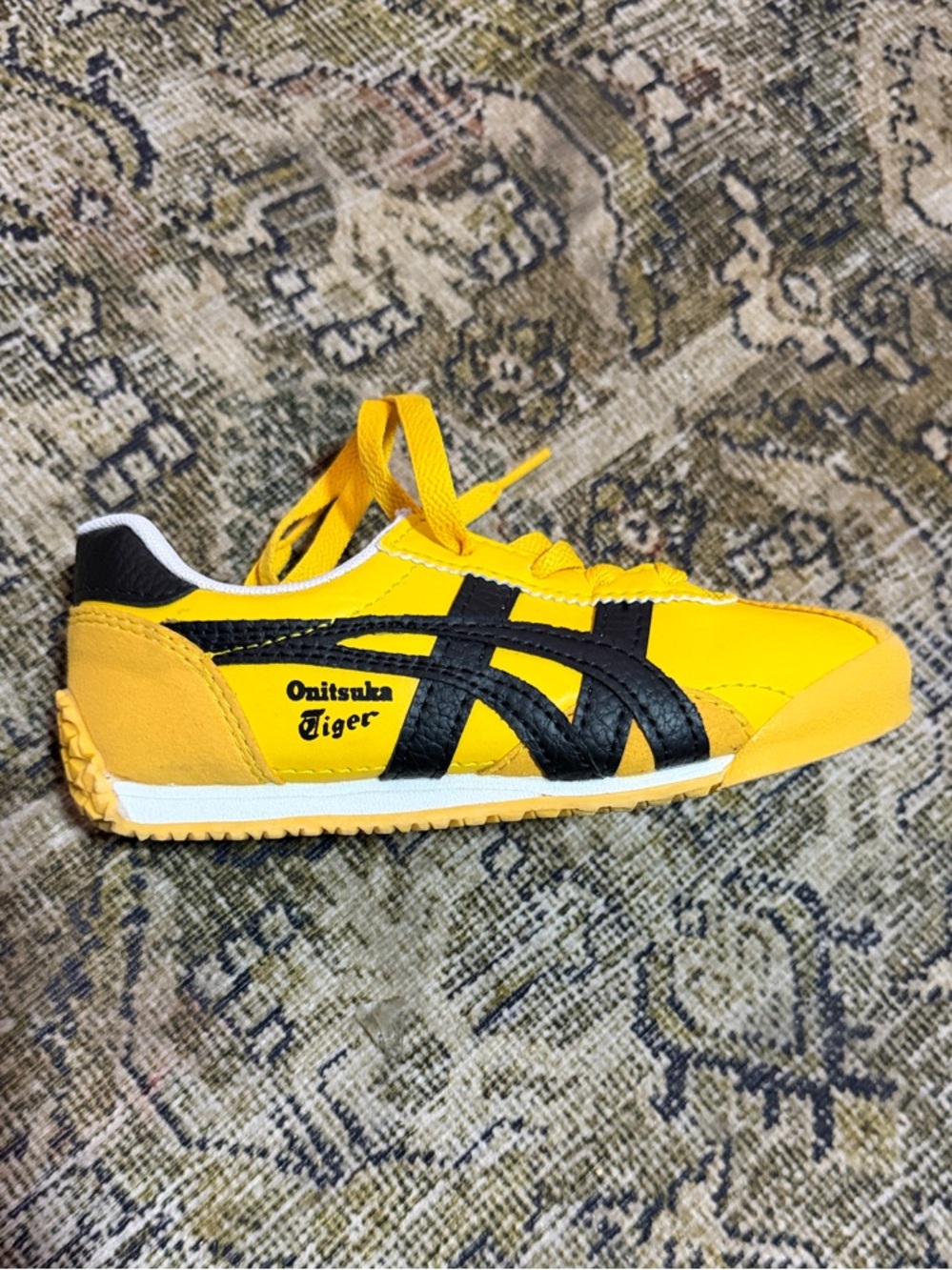 Onitsuka Tiger by Asics Yellow and Black Kids Sneakers